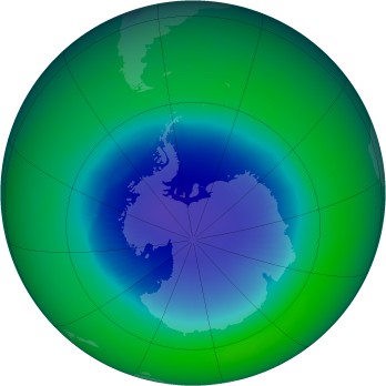 November 1987 monthly mean Antarctic ozone